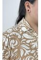 Blusa Para Mujer. Manga 3/4 Beige Marca L&H de L&H