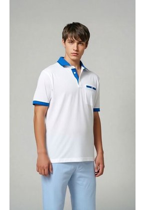 Polo Para Hombre Blanco Marca L&H