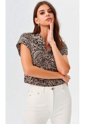 Blusa Para Mujer Manga Corta Morado Marca L&H Ref. 2J412281