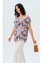 Blusa Para Mujer Manga Corta Azul Marca L&H Ref. 1F412732 de L&H