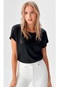 Camiseta Para Mujer Manga Corta Negro Marca L&H Ref. 1F409521 de L&H