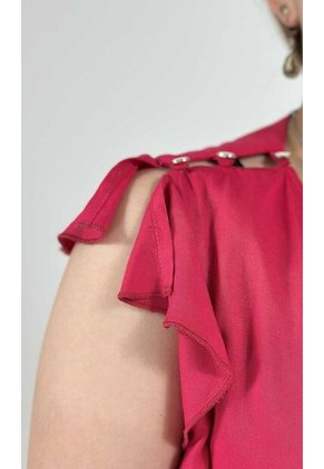Blusa Para Mujer Manga Corta Rojo Marca L&H