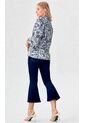 Blusa Para Mujer Manga Larga Azul Marca L&H Ref. 5P412288 de L&H