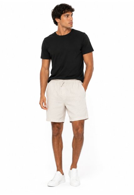 Bermuda Para Hombre  Beige Marca L&H Ref. 9R110005