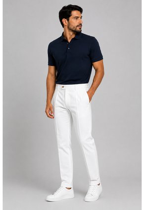 Pantalon Para Hombre Blanco Marca L&H Ref. 9R107015
