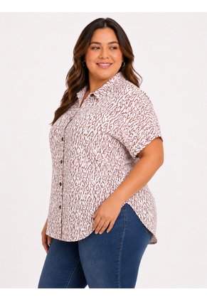 Blusa Para Mujer. Manga Corta Rosado Marca L&H Ref. 8E612035