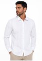Guayabera Para Hombre Manga Larga Blanco Marca L&H Ref. 9R135077 de L&H