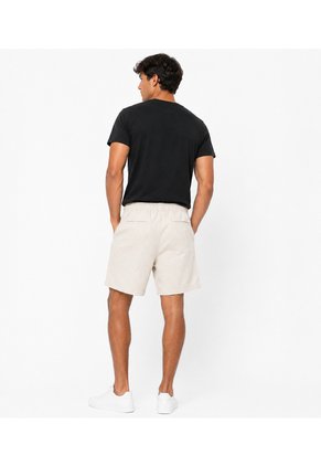 Bermuda Para Hombre  Beige Marca L&H Ref. 9R110005
