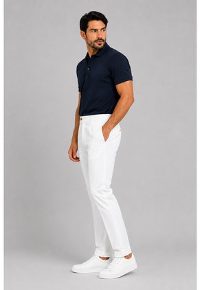 Pantalon Para Hombre Blanco Marca L&H Ref. 9R107015