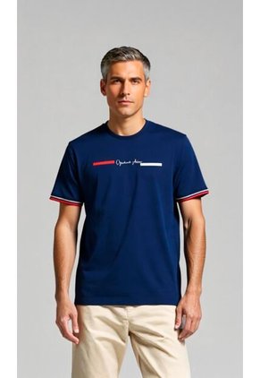 T-Shirt Para Hombre Azul Marca L&H Ref. 4K109134