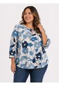 Blusa Para Mujer. Manga 3/4 Azul Claro Marca L&H Ref. 7K612014 de L&H