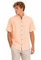 Camisa Para Hombre Manga Corta Naranja Marca L&H Ref. 7Y101241 de L&H