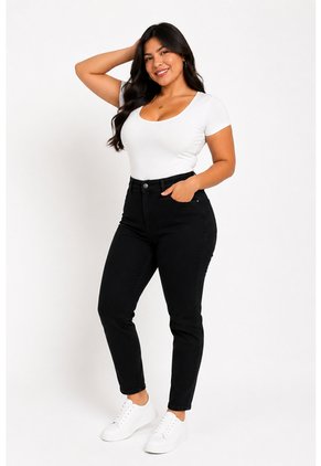 Jean Para Mujer.  Negro Marca L&H Ref. 8S607060