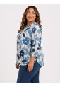 Blusa Para Mujer. Manga 3/4 Azul Claro Marca L&H Ref. 7K612014 de L&H