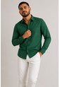 Camisa Para Hombre Manga Larga Verde Marca L&H Ref. 7Y101211 de L&H