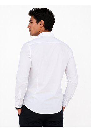 Camisa Para Hombre Manga Larga Blanco Marca L&H Ref. 7Y101232