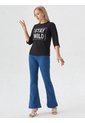 Camiseta Para Mujer Manga 3/4 Negro Marca L&H Ref. 7S409054 de L&H
