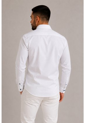 Camisa Para Hombre Manga Larga Blanco Marca L&H Ref. 7Y101211