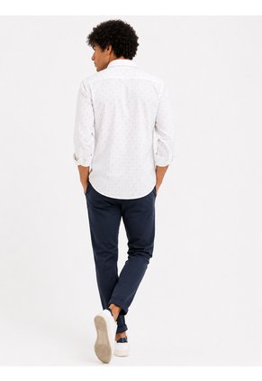 Camisa Para Hombre Manga Larga Blanco Marca L&H Ref. 7Y101240