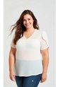 Blusa Para Mujer. Manga Corta Beige Marca L&H Ref. 1F612239 de L&H