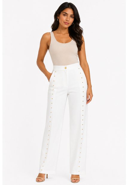 Pantalon Para Mujer  Blanco Marca L&H Ref. 7V407003