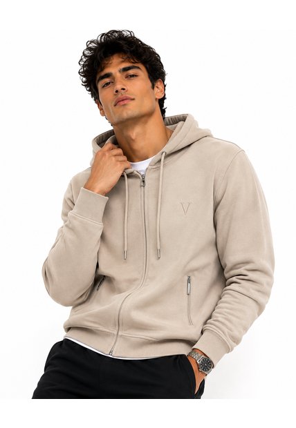 Saco Para Hombre Manga Larga Beige Marca L&H Ref. 6N133007