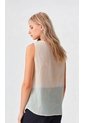 Blusa Para Mujer Manga Sisa Beige Marca L&H Ref. 1F412726 de L&H