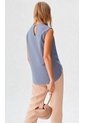 Blusa Para Mujer Manga Sisa Azul Marca L&H Ref. 1F412726 de L&H