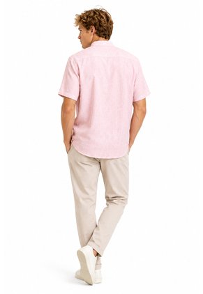 Camisa Para Hombre Manga Corta Rosado Marca L&H Ref. 7Y101241