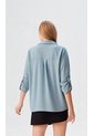 Blusa Para Mujer Manga 3/4 Azul Claro Marca L&H Ref. 1F412344 de L&H