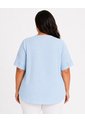 Blusa Para Mujer. Manga Corta Azul Claro Marca L&H Ref. 5P612115 de L&H