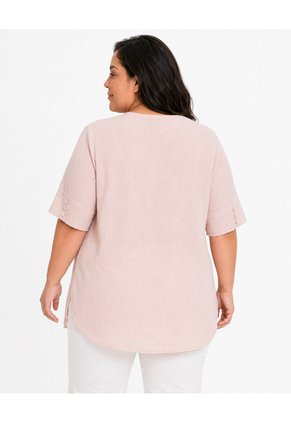Blusa Para Mujer. Manga Corta Rosado Marca L&H Ref. 5P612115