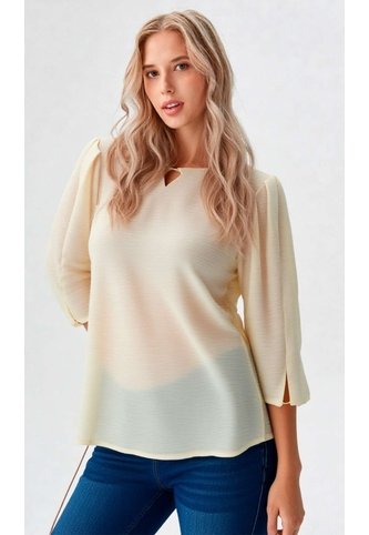 Blusa Para Mujer Manga 3/4 Crudo Marca L&H Ref. 5P412280 L&H