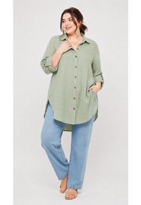 Bluson Para Mujer.  Verde Marca L&H Ref. 7D624026