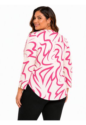 Blusa Para Mujer. Manga 3/4 Rosado Marca L&H Ref. 5P612110