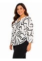 Blusa Para Mujer. Manga 3/4 Negro Marca L&H Ref. 5P612110 de L&H