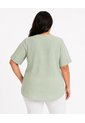 Blusa Para Mujer. Manga Corta Verde Marca L&H Ref. 5P612115 de L&H