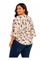 Blusa Para Mujer. Manga Corta Cafe Marca L&H Ref. 7K612013 de L&H