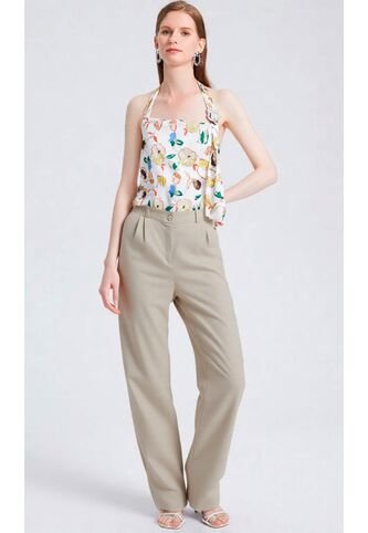 Pantalon Para Mujer Beige Marca L&H Ref. 1F407254 L&H