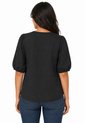 Blusa Para Mujer Manga Corta Negro Marca L&H Ref. 5P412315 de L&H