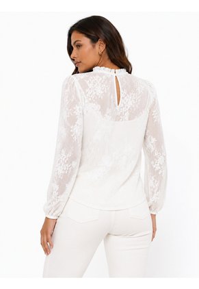 Blusa Para Mujer Manga 3/4 Crudo Marca L&H Ref. 5P412302