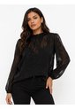 Blusa Para Mujer Manga 3/4 Negro Marca L&H Ref. 5P412302 de L&H
