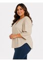 Blusa Para Mujer. Manga Corta Taupe Marca L&H Ref. 5P612116 de L&H