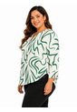 Blusa Para Mujer. Manga 3/4 Verde Marca L&H Ref. 5P612110 de L&H