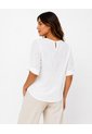 Blusa Para Mujer Manga Corta Blanco Marca L&H Ref. 5P421002 de L&H