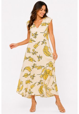 Vestido Para Mujer  Mostaza Marca L&H Ref. 5P417014 L&H