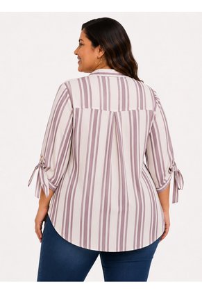 Blusa Para Mujer. Manga 3/4 Lila Marca L&H Ref. 5P612114