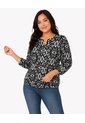 Blusa Para Mujer Manga 3/4 Negro Marca L&H Ref. 5P412310 de L&H