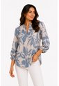 Blusa Para Mujer Manga 3/4 Gris Claro Marca L&H Ref. 5P412301 de L&H