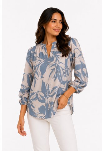 Blusa Para Mujer Manga 3/4 Gris Claro Marca L&H Ref. 5P412301 L&H